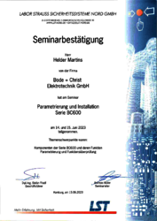Seminarbestätigung Helder Martins