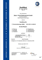 Fachfirma für Brandmeldeanlagen