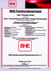 BHE-Fachkundenachweis